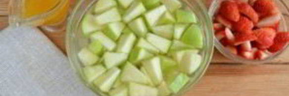 яблочная пицца с карамелью