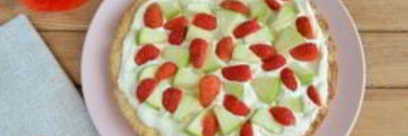 яблочная пицца с карамелью