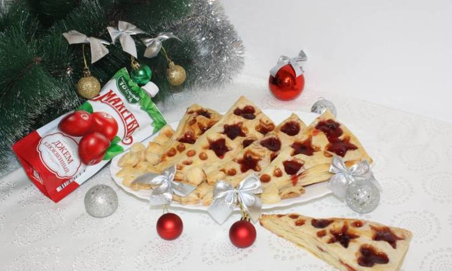 Рецепт праздничных слоек с джемом