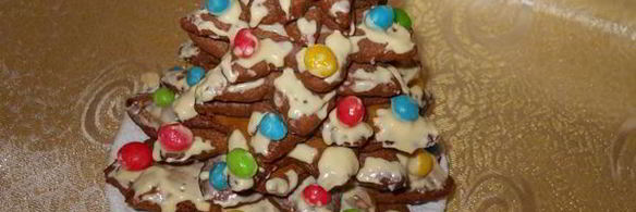 пряничная елочка яркие огни