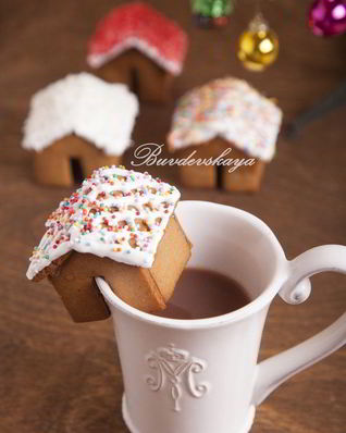 Пряничный домик на кружку