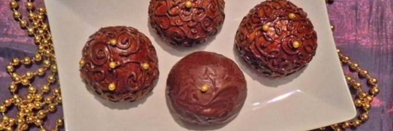 Пряники шоколадные из ржаной муки с начинкой