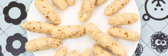 рулетики с марципаном и миндалем