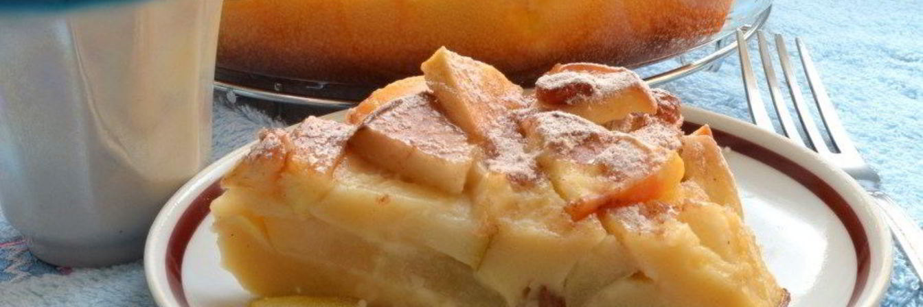 Классическая шарлотка с творогом