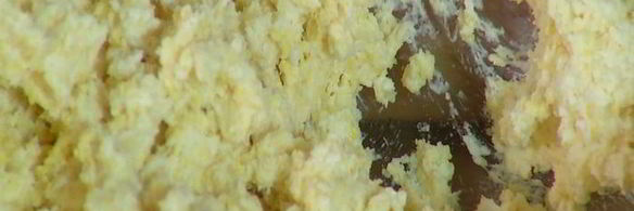 лимонная шарлотка с голубикой