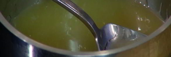 лимонная шарлотка с голубикой