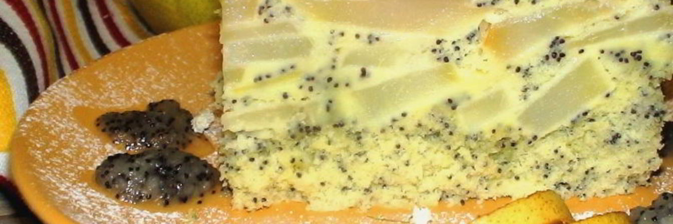 Макова — грушевая шарлотка с ванильно-грушевым вареньем