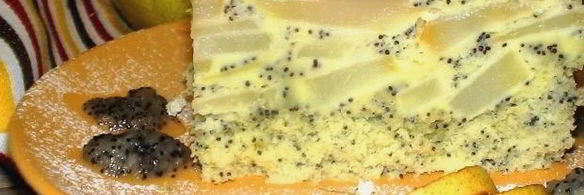 макова — грушевая шарлотка с ванильно-грушевым вареньем