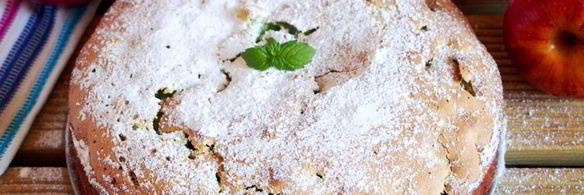 мятная шарлотка