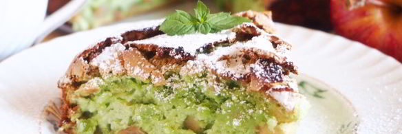 мятная шарлотка