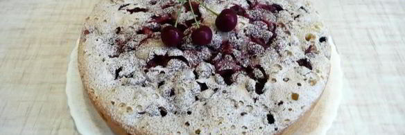 пирог с вишней в мультиварке типа шарлотка