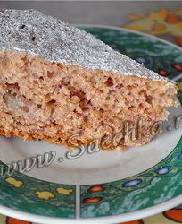 Постная шарлотка