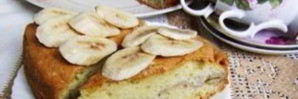 шарлотка с бананом