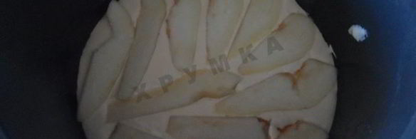 шарлотка с грушами в мультиварке