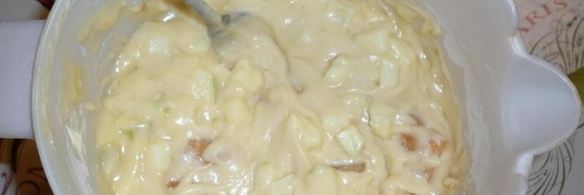 шарлотка с грушами