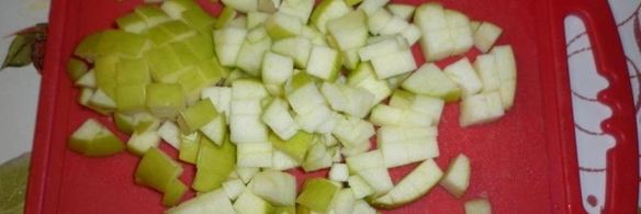 шарлотка с грушами