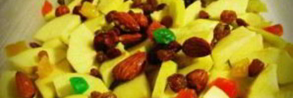 шарлотка с сухофруктами