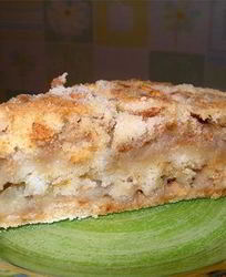 Шарлотка с тертыми яблоками