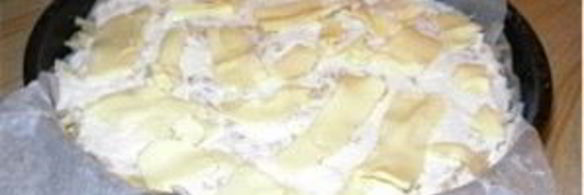 шарлотка с тертыми яблоками