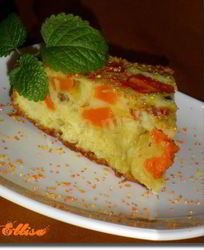 Шарлотка с тыквой и изюмом