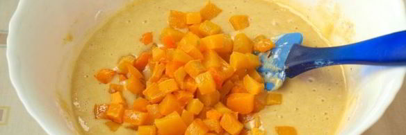 шарлотка с запеченной тыквой