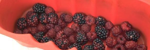 шоколадная шарлотка с ягодами