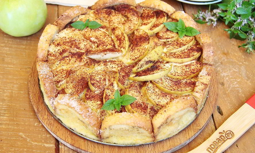 Рецепт яблочной шарлотки с хлебом