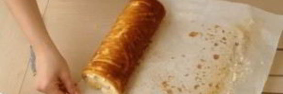 шоколадно-банановый рулет