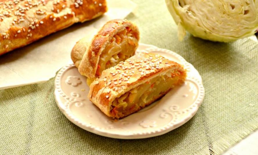 Рецепт штруделя с капустой
