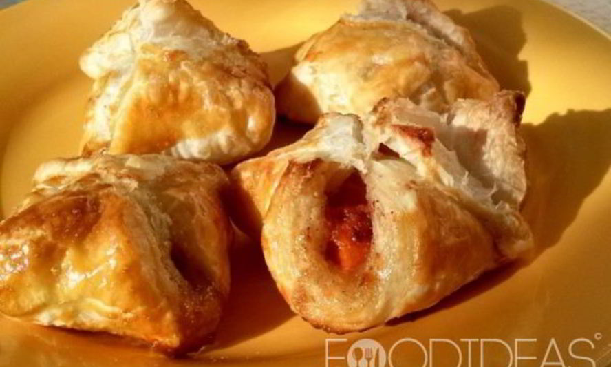 Рецепт слоеных конвертиков с тыквой