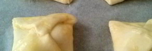 слоеные конвертики с тыквой