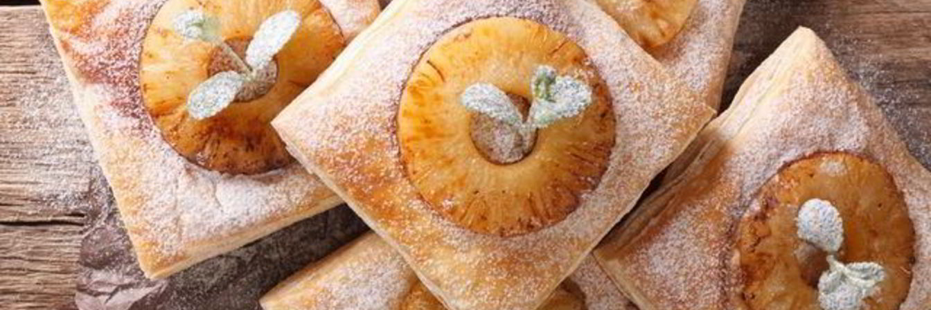 Слойки с ананасами