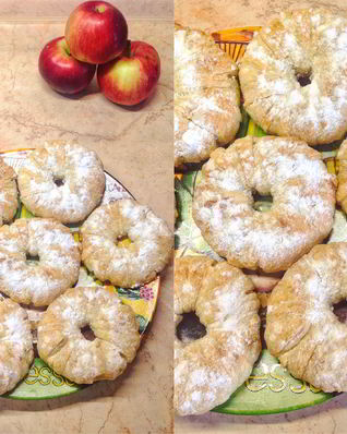 Слойки с ананасом