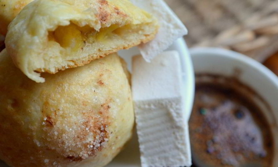 Рецепт слоек с бананом и пастилой