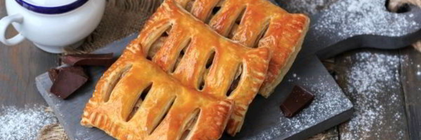 Слойки с бананом