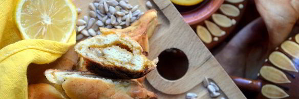 слойки с джемом и семечками