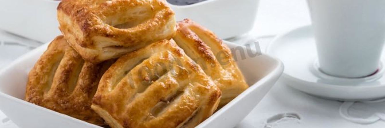 Слойки с джемом из слоеного теста