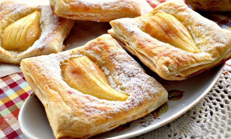 Рецепт слоек с грушами