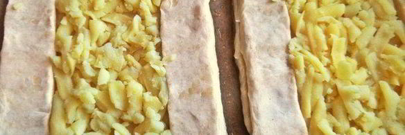 слойки с картошкой и лососем