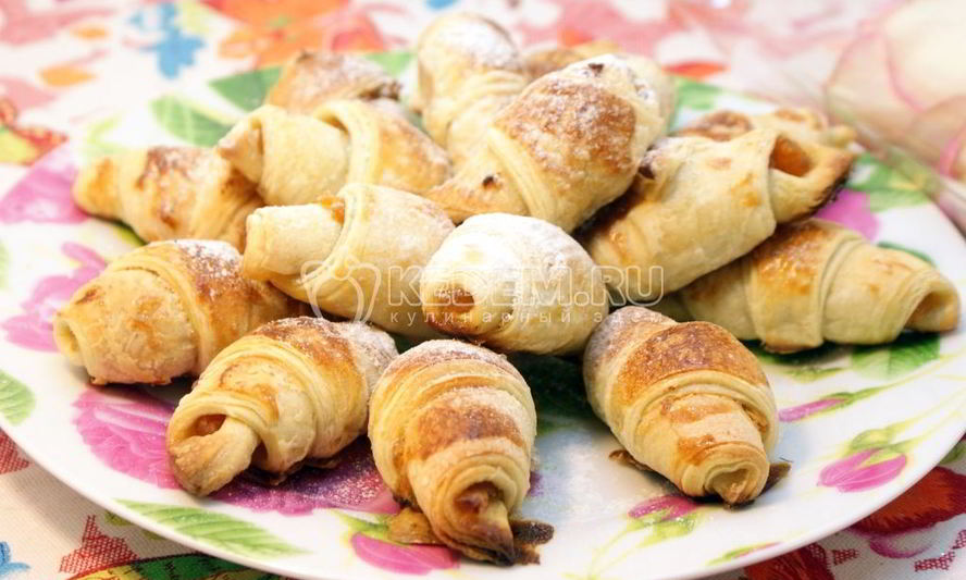 Рецепт слоек с курагой