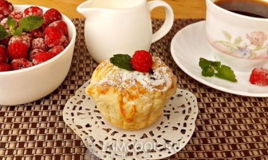 Рецепт слоек с малиной и шоколадом