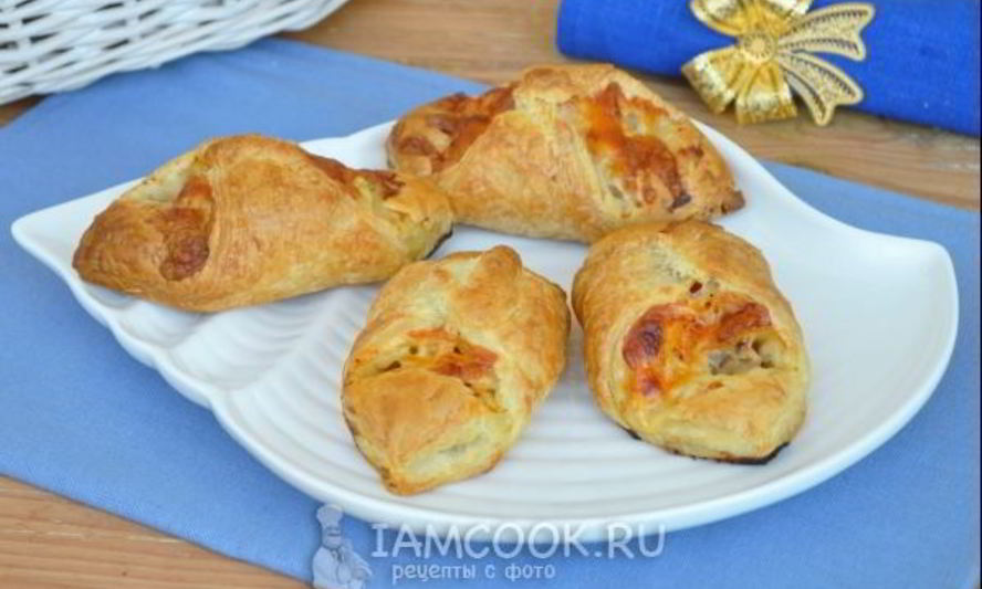 Рецепт слоек с минтаем