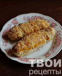 Слойки с ветчиной и сыром