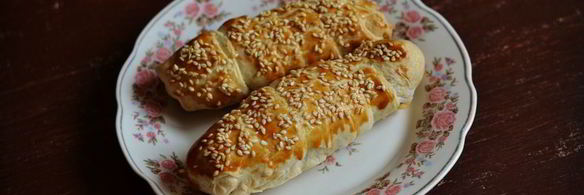 слойки с ветчиной и сыром