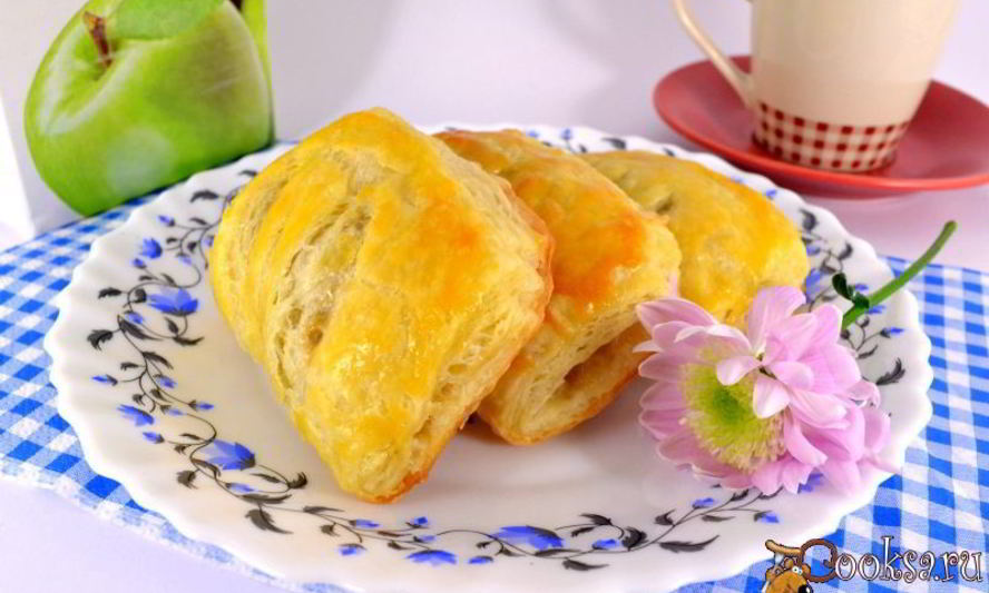 Рецепт слоек с яблочным вареньем