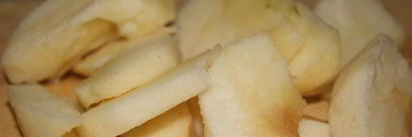 большой сырник с яблоками