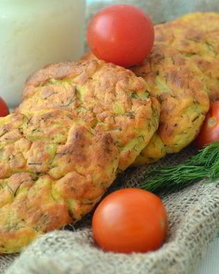 Картофельные сырники с укропом из духовки