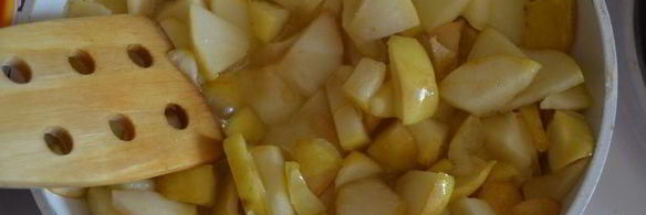 песочный творожник с яблочной начинкой