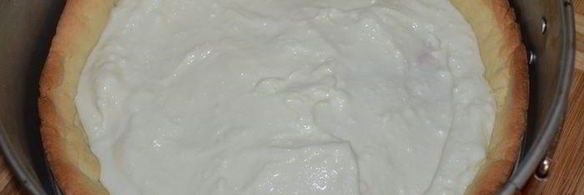 песочный творожник с яблочной начинкой