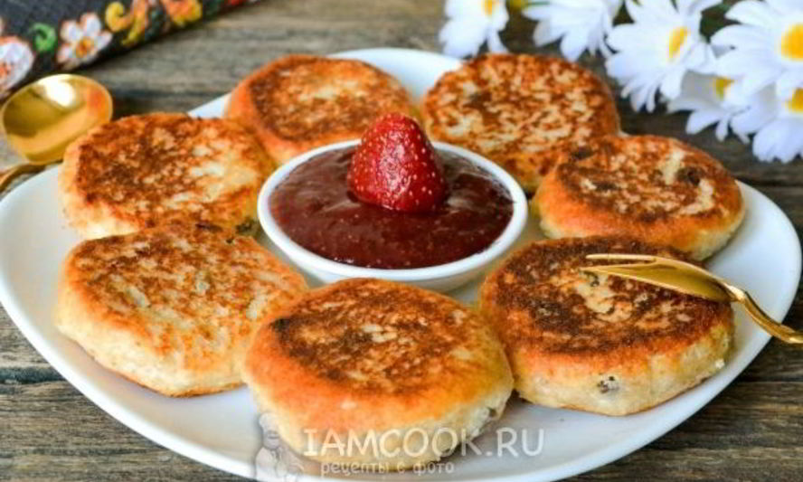 Рецепт сырников без муки на сковороде